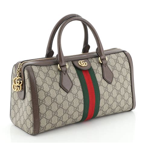 gucci boston bag used|Gucci ophidia Boston bag.